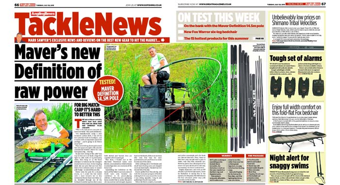 Definition review, Angling Times, July 2015