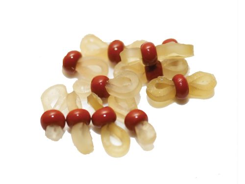 Bow-tie pellet bands