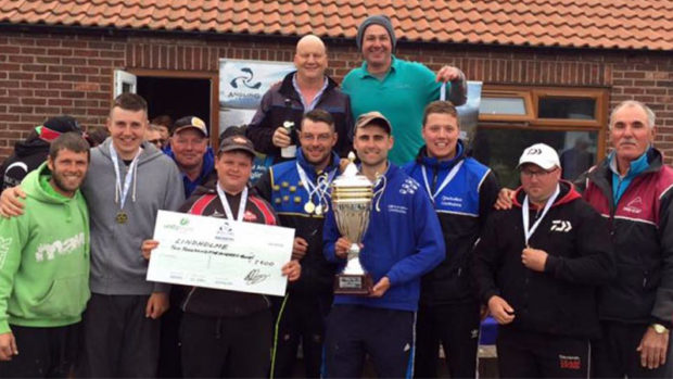 Dale Shepherd celebrates with Team Lindholme