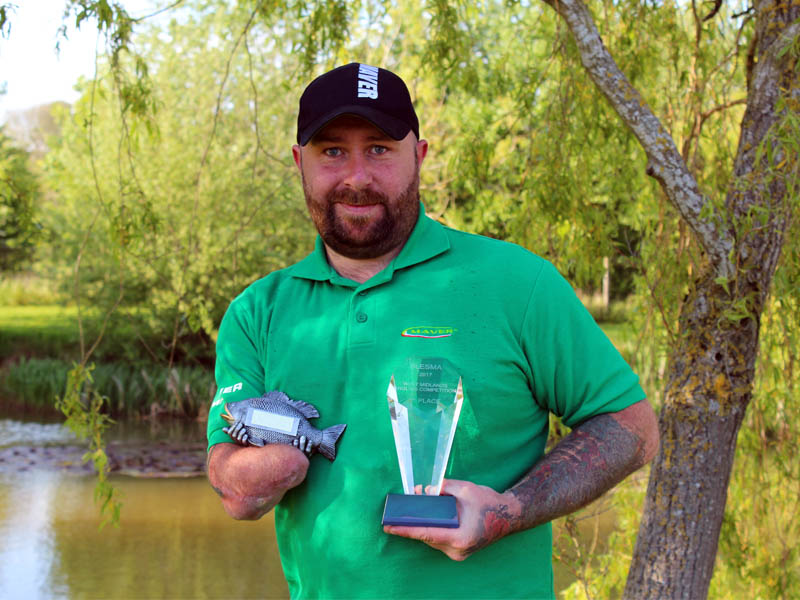 Dave Watson with 1st place and biggest fish trophies