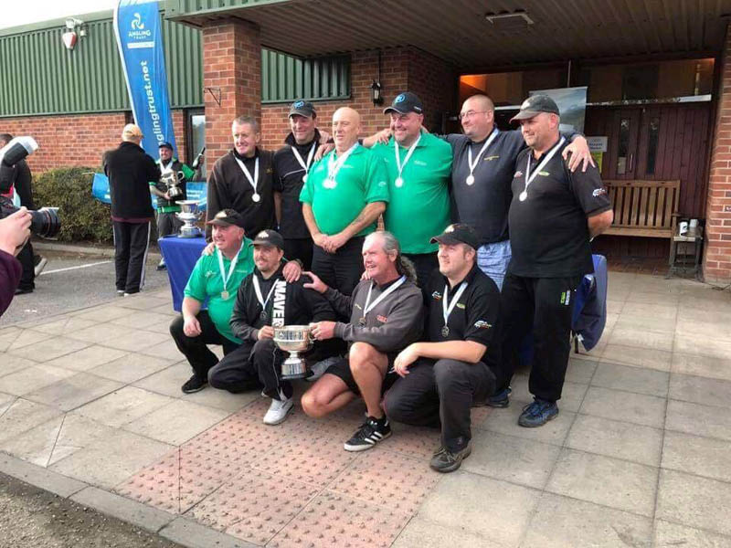 Maver Midlands pose with their hard earned silverware