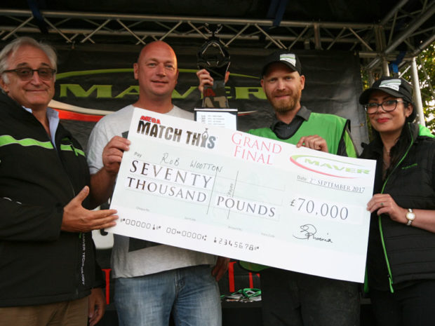2017 Match This Champion Rob Wootton with anglings biggest prize