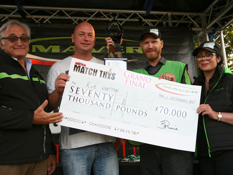 2017 Match This Champion Rob Wootton with anglings biggest prize