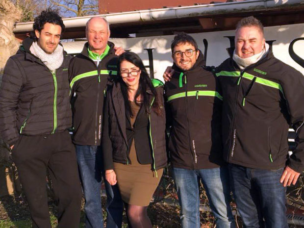 (left to right): Sebastiano Brunelli, Tommy Pickering, Sarah Phoenix, Matteo Pirazzini & Lee Edwards