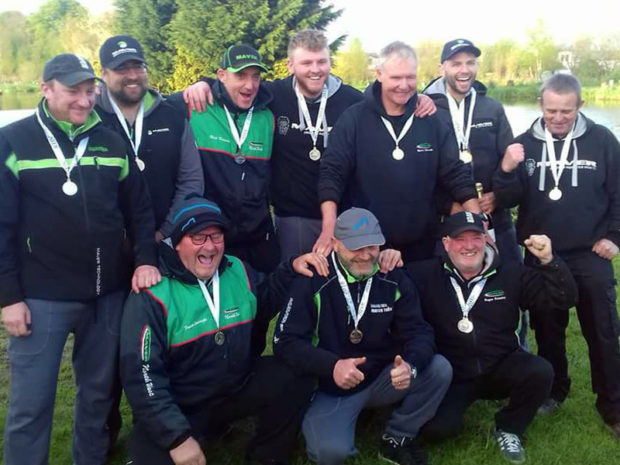 The Maver North West team celebrate their second place finish