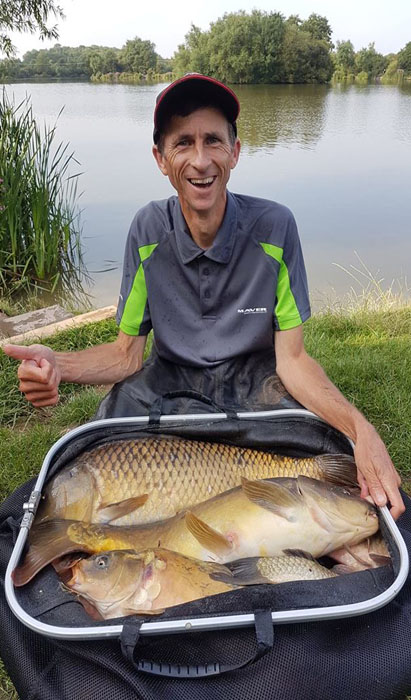 Andy Kinder with his day two catch