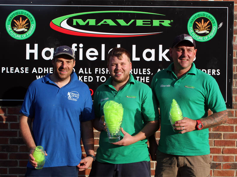2018 Maver British Pole Championship top 3 finish (left to right): Paul Burton, Luke Bamford & Simon Skelton