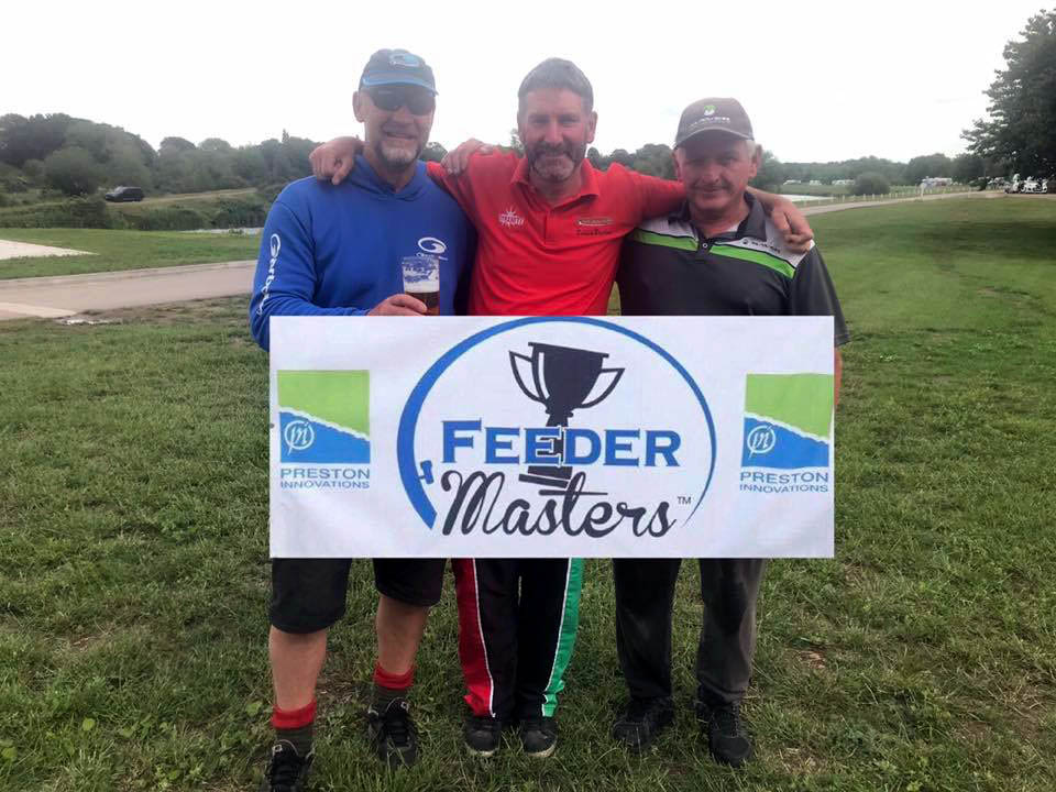 Edie Bridon (centre) qualifies for this years Feedermasters Final
